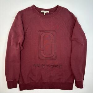 Marc Jacobs Maroon Embroidered Sweatshirt